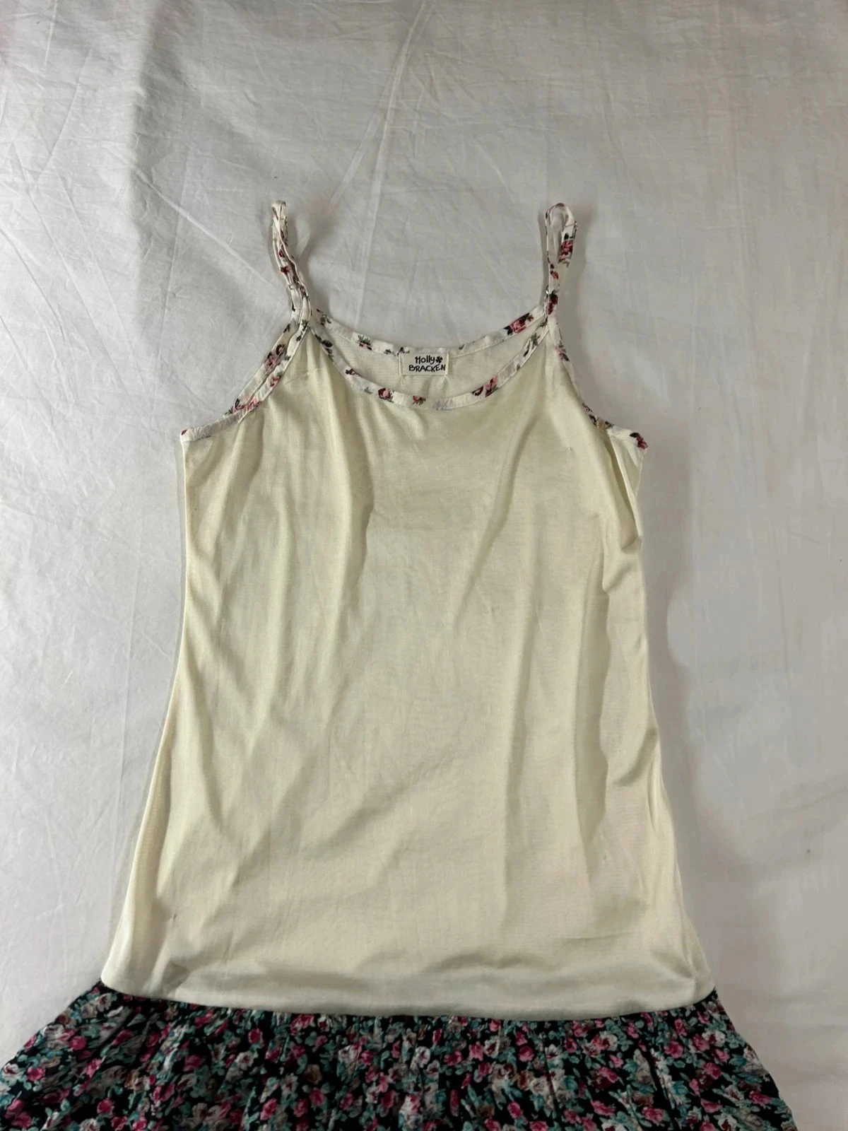 Vestido chique casual holly bracken vintage branco creme multicolor – photo 3